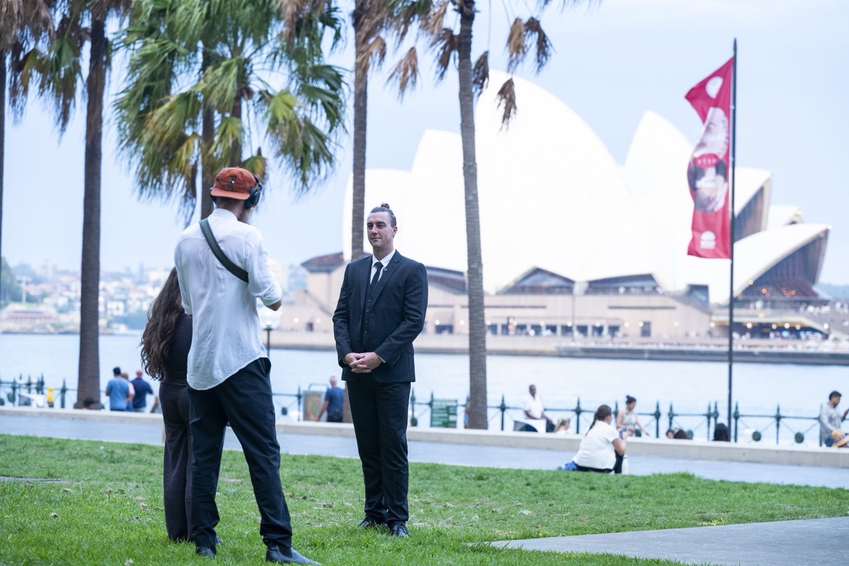 Stuart P. Turner outdoors at Sydney Harbour